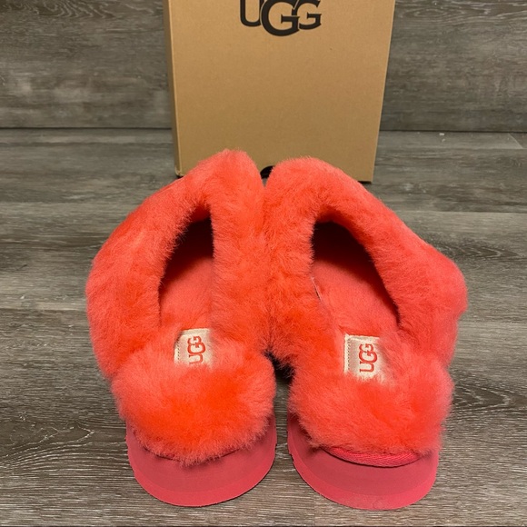 UGG | Disquette Platform Slippers In Hibiscus Pink NEW In Box - Picture 4 of 9